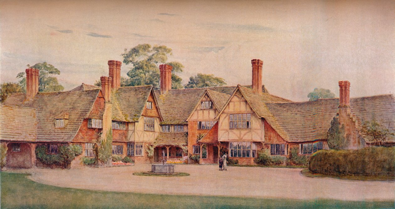 Stoke Barn, Fulmer, Bucks. Gerald Unsworth és Inigo Triggs, építészek, 1914 alkotó: Unbekannt