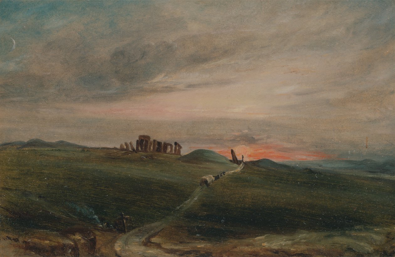Stonehenge naplementekor, 1836. alkotó: Unbekannt