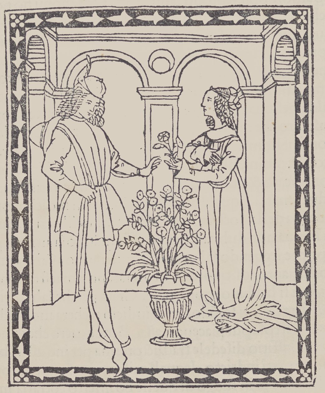 Két szerető meséje Két szerelmes története, kb. 1495-1500. alkotó: Unbekannt