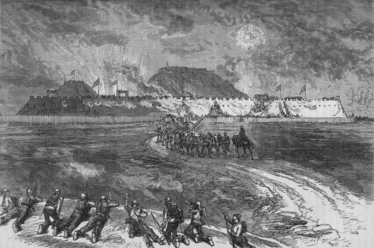A Takoo erődök megrohamozása, 1880 alkotó: Unbekannt