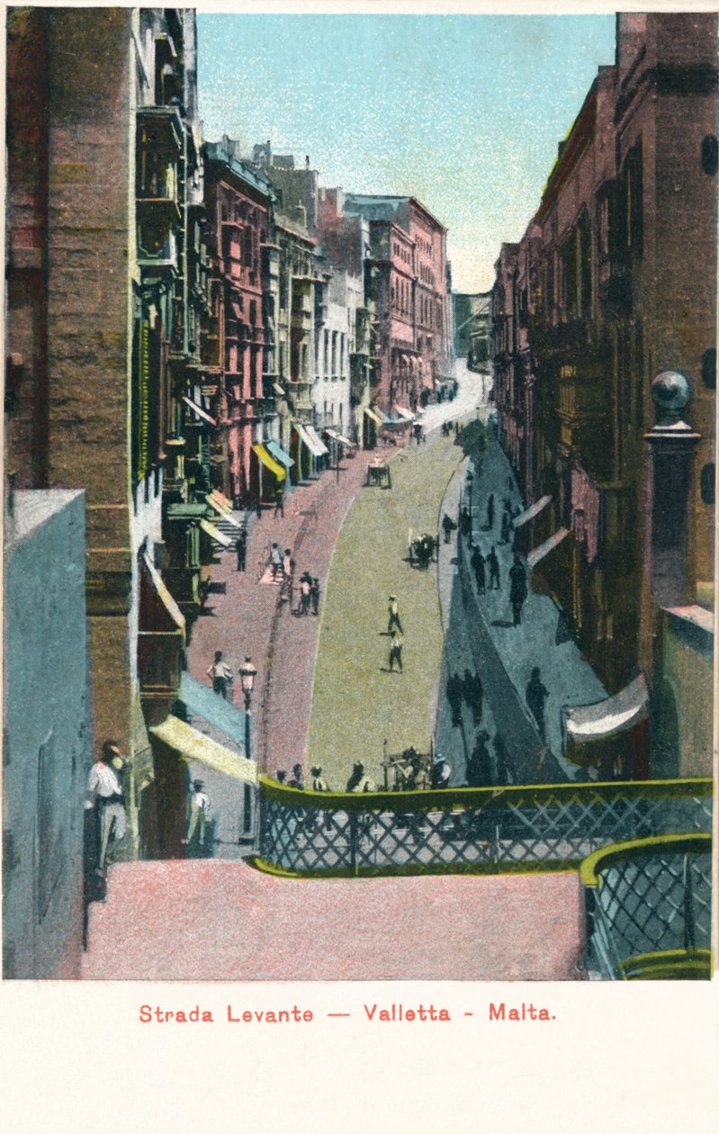 Strada Levante – Valletta – Málta, c1900 alkotó: Unbekannt