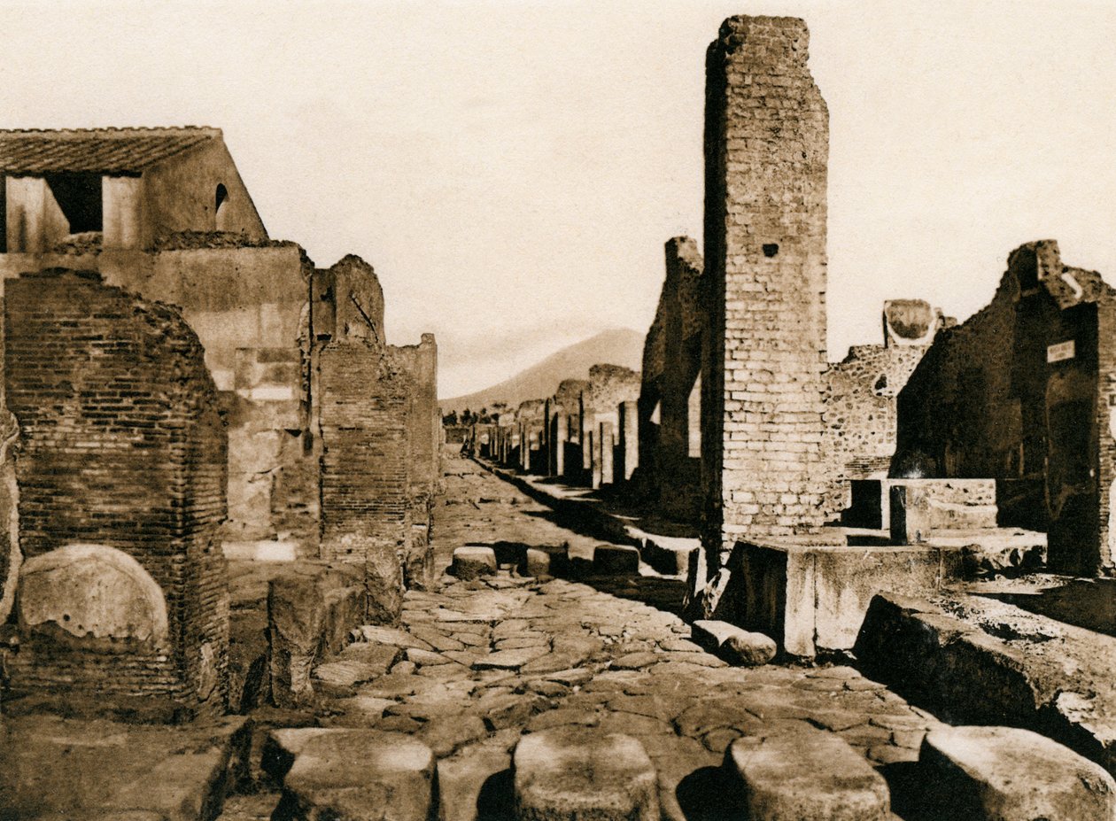 Strada Stabiana, Pompeii, Olaszország, 1900-as évek alkotó: Unbekannt