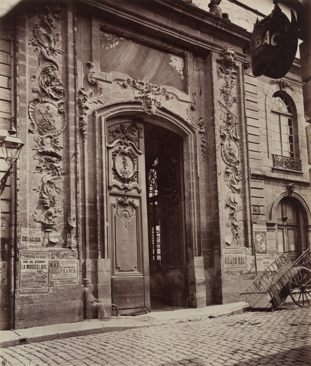 Utca Dijonban, 1870 előtt. alkotó: Unbekannt