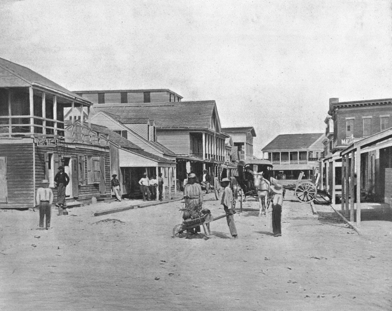 Street in Key West, Florida, USA, 1900. alkotó: Unbekannt