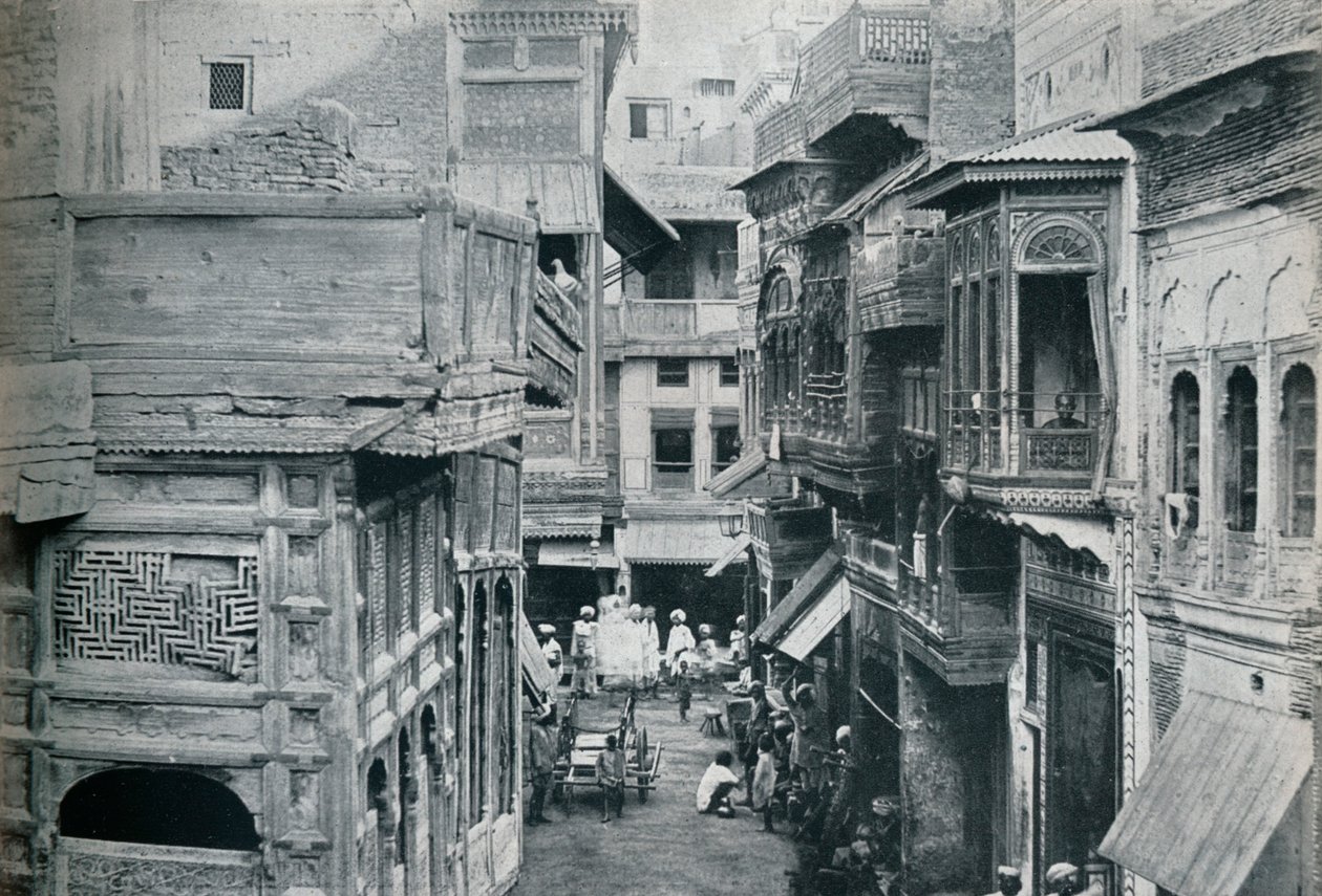 Utca Lahore-ban, a Panjab fővárosában, 1942 alkotó: Unbekannt