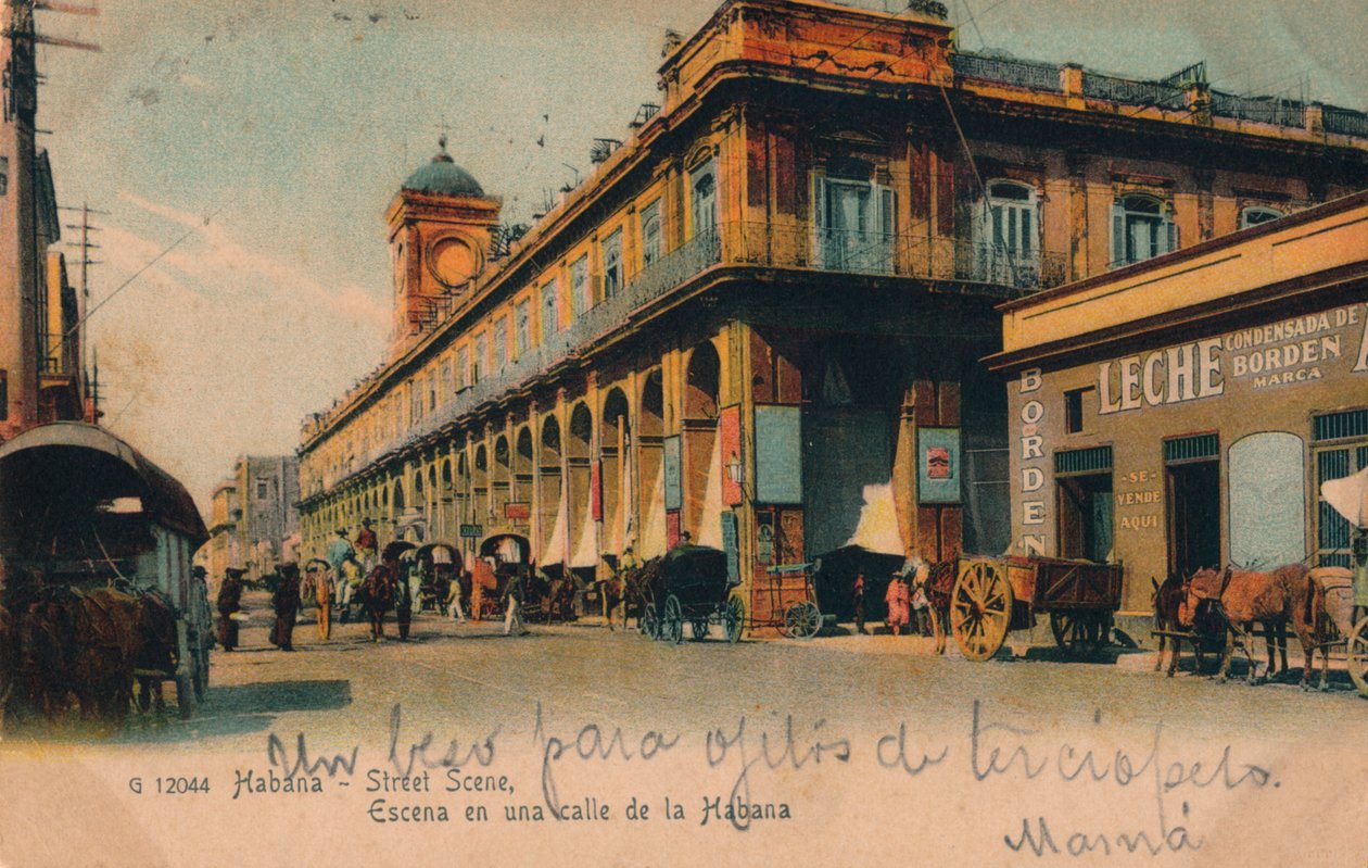 Utcai jelenet, Havanna, Kuba, 1910 alkotó: Unbekannt