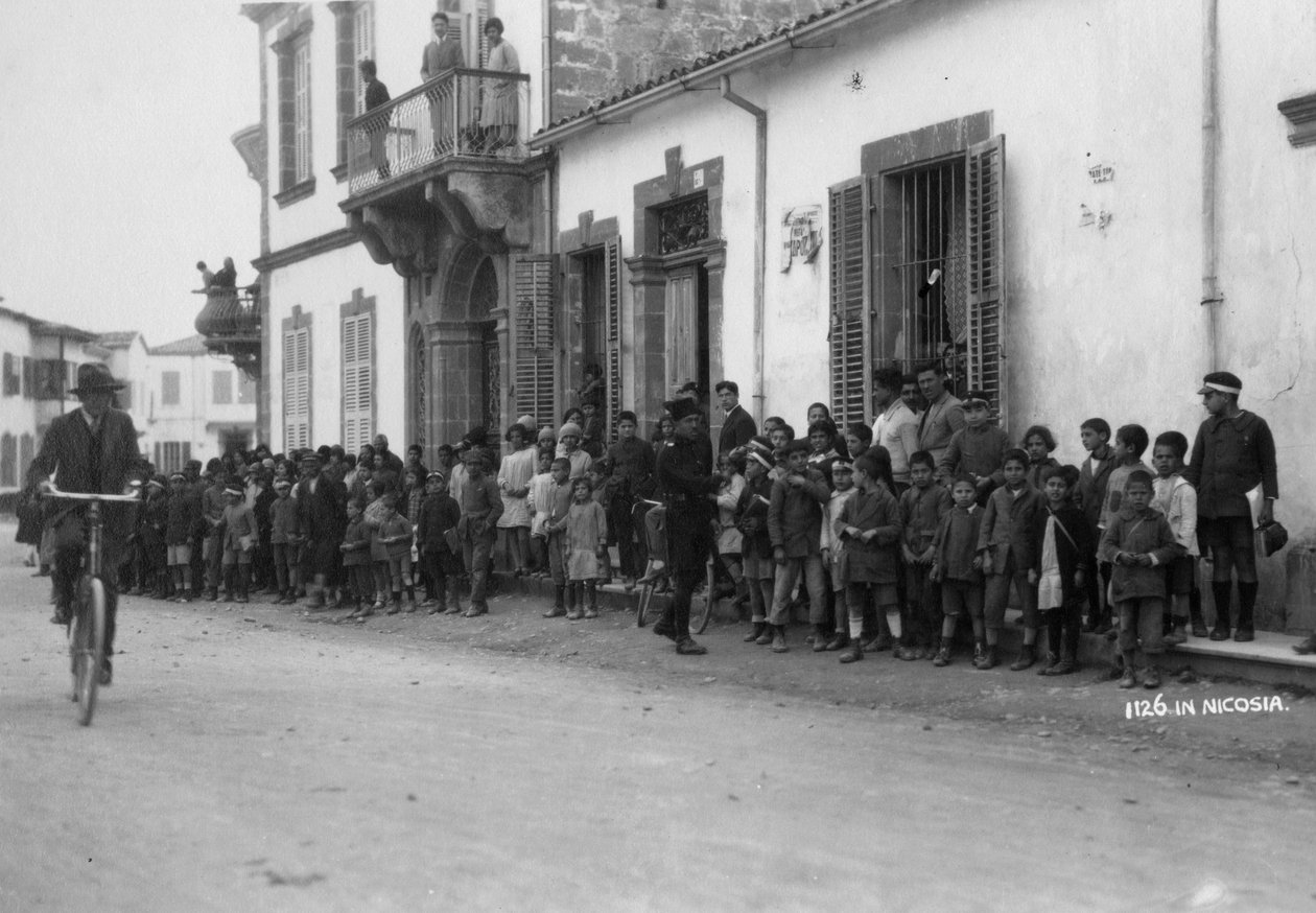 Utcai jelenet, Nicosia, Ciprus, 1920-c1930-as évek alkotó: Unbekannt