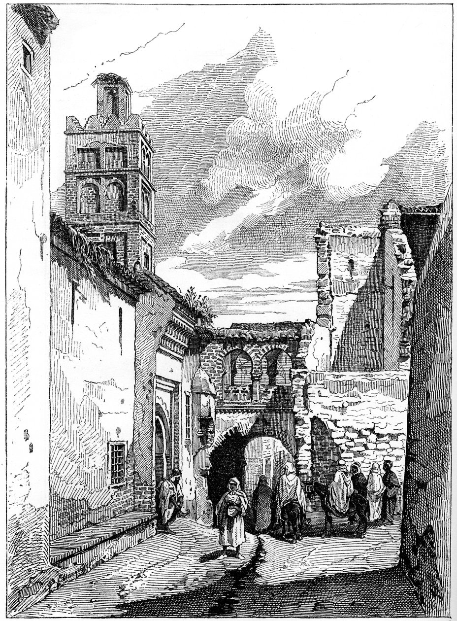 Utcakép Tlemcenben, Algériában, c1890 alkotó: Unbekannt