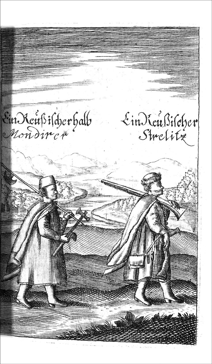 Streltsy Georg Adam Schleissingtől A Czaarenek Reusslandban Ivan és Peter Alexewiz, 1693 alkotó: Unbekannt