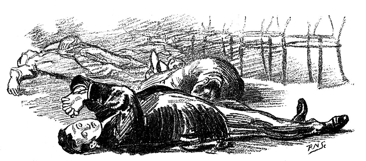 Alanyok, akiket egy gong hangja hipnotizált, 1891 alkotó: Unbekannt