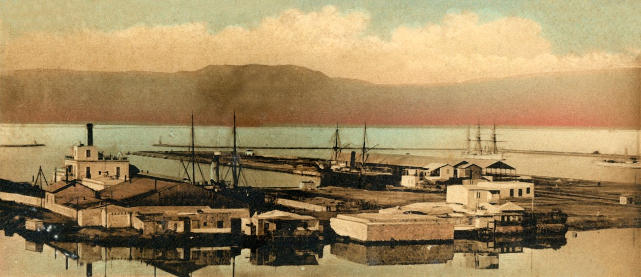 Szuez – The Docks, 1918-c1939. alkotó: Unbekannt