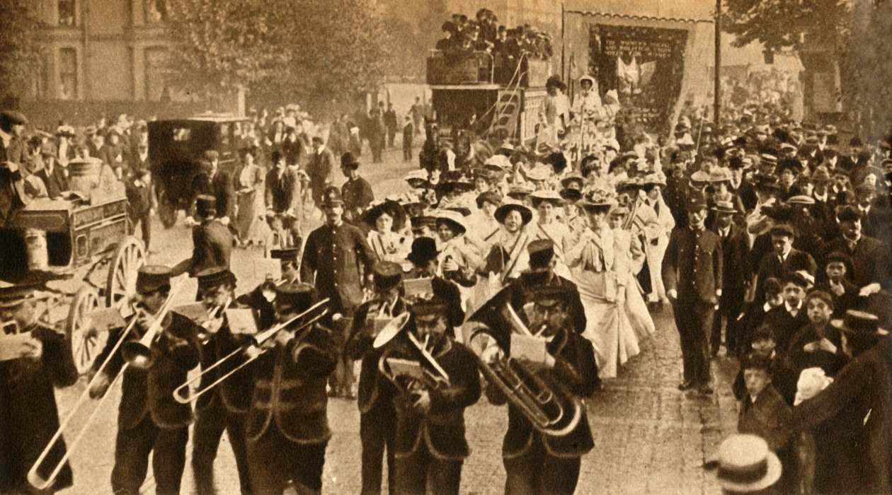 A börtönből szabadult szüfrazsett mártírok, 1908, 1933. alkotó: Unbekannt