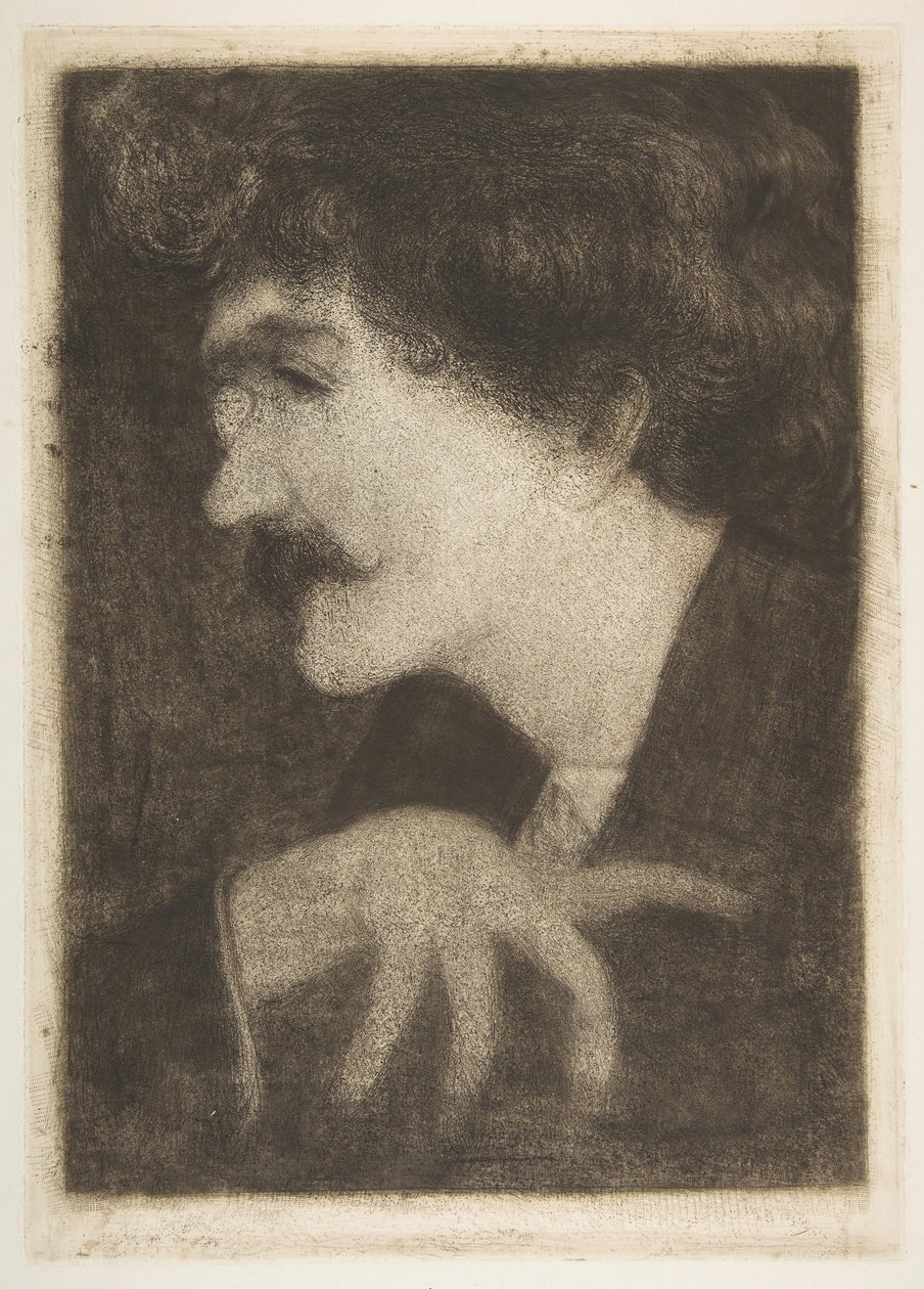 Whistler javaslata az 1870-es évek portréjához. alkotó: Unbekannt
