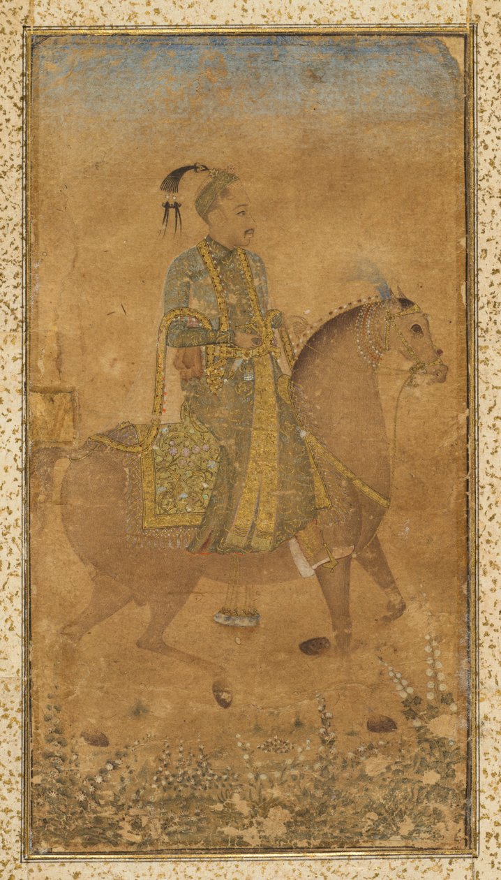 Abdullah Qutb Shah szultán 1614-74 lóháton, kb. 1635. alkotó: Unbekannt