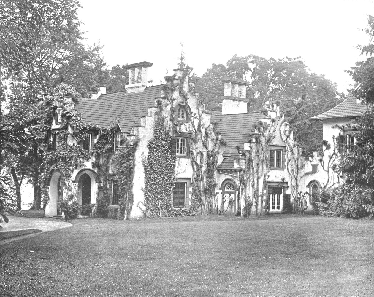 Sunnyside, Washington Irving otthona, Tarrytown közelében, New York állam, USA, 1900. alkotó: Unbekannt