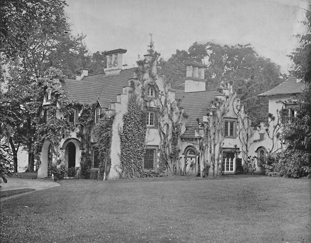 Sunnyside, Washington Irving otthona, Tarrytown közelében, New York államban, 1897. alkotó: Unbekannt