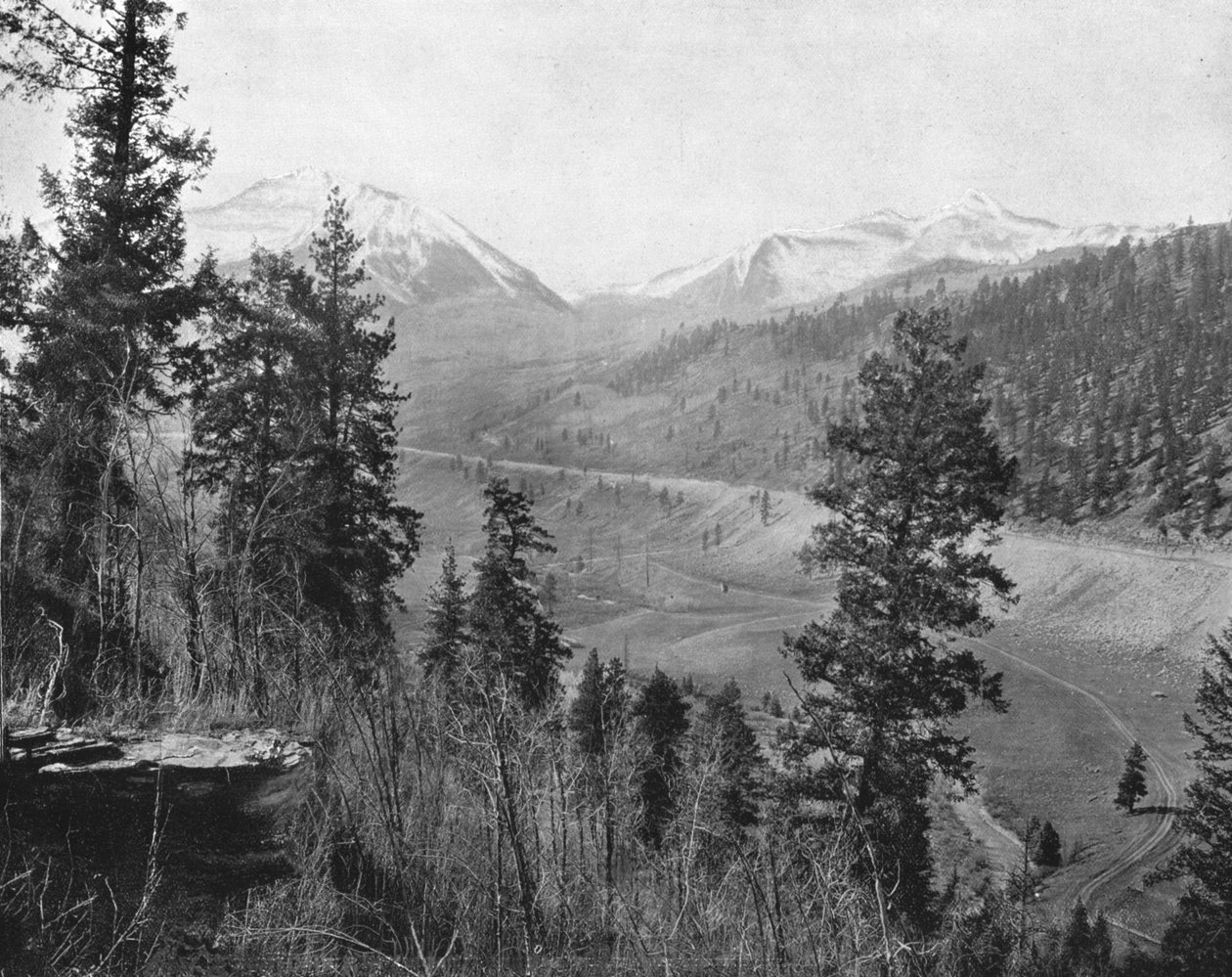 Sunshine Peak és Wilson Peak, Colorado, USA, 1900. alkotó: Unbekannt