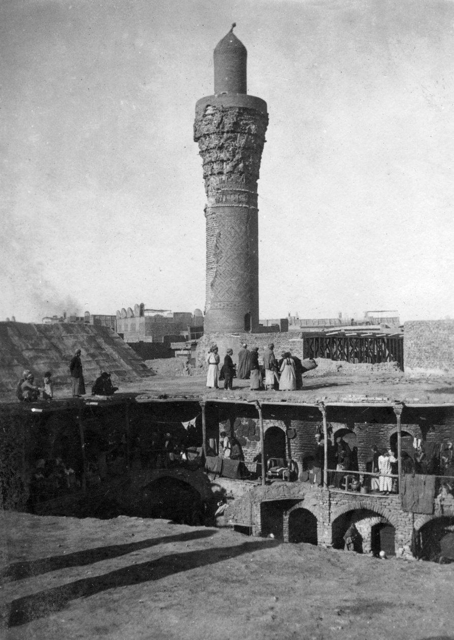 Al-Ghazl minaret piac, Bagdad, Irak, 1917-1919 alkotó: Unbekannt