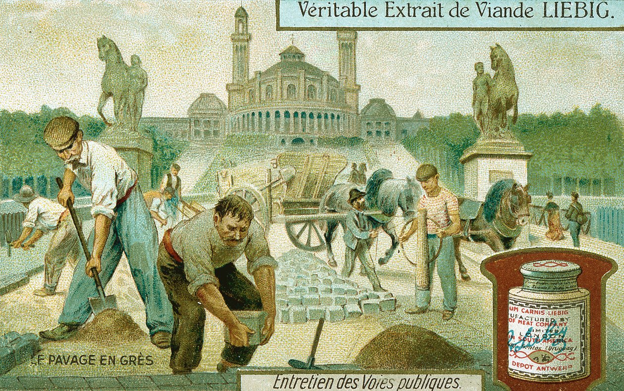 Út burkolata gránitrétegekkel, Párizs, 1900 alkotó: Unbekannt