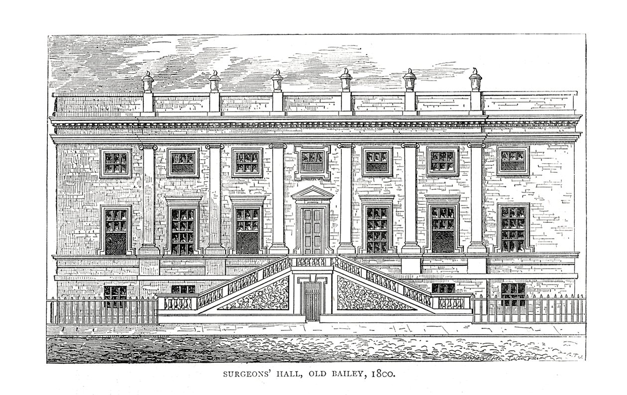 Surgeons Hall, Old Bailey, 1800 alkotó: Unbekannt