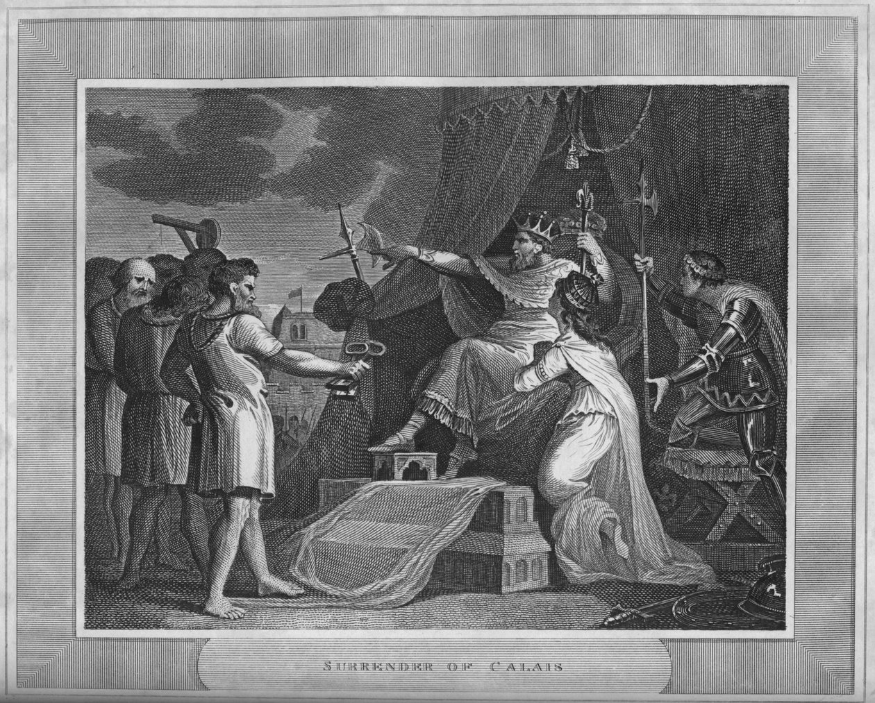 Calais feladása, 1838 alkotó: Unbekannt