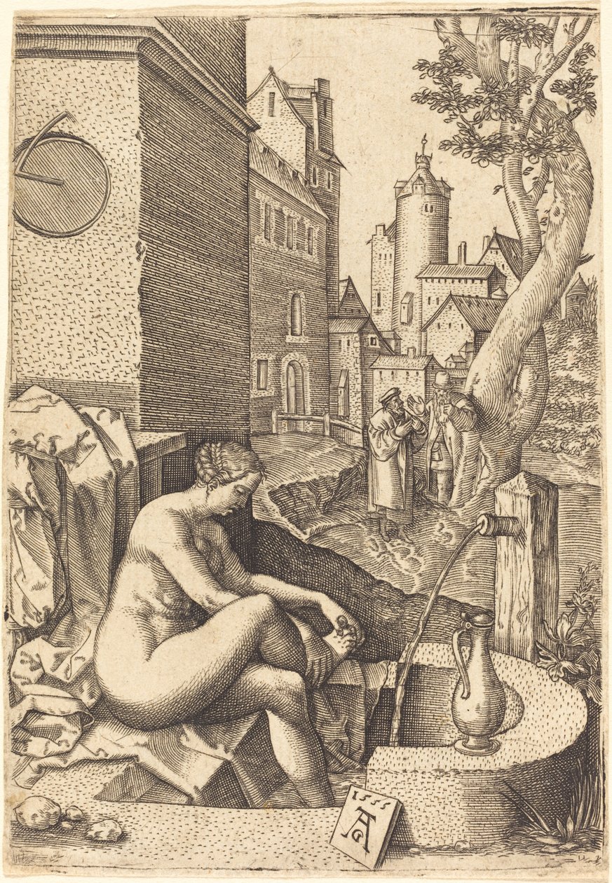 Susanna Meglepte a két öreg, 1555. alkotó: Unbekannt