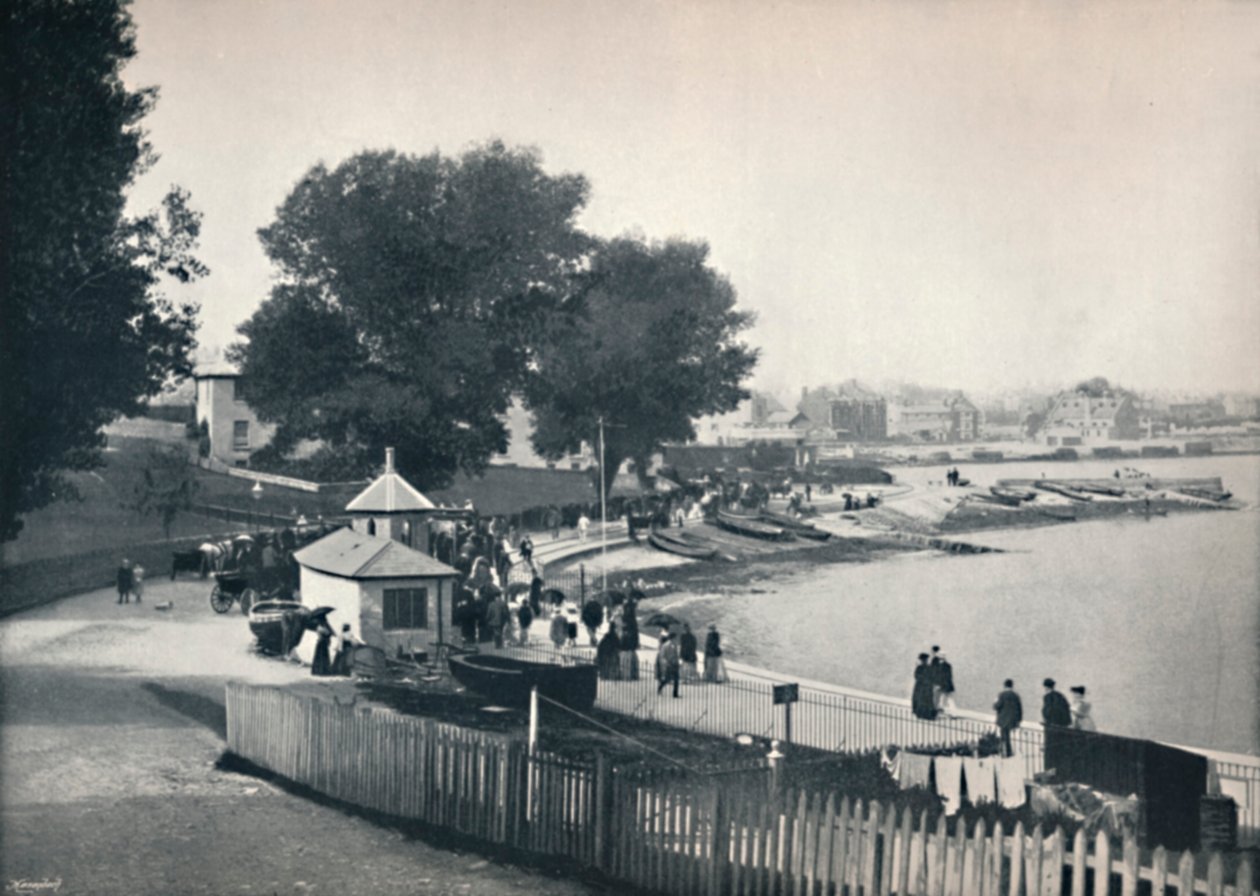 Swanage - Kilátás a városra és a tengerre, 1895 alkotó: Unbekannt