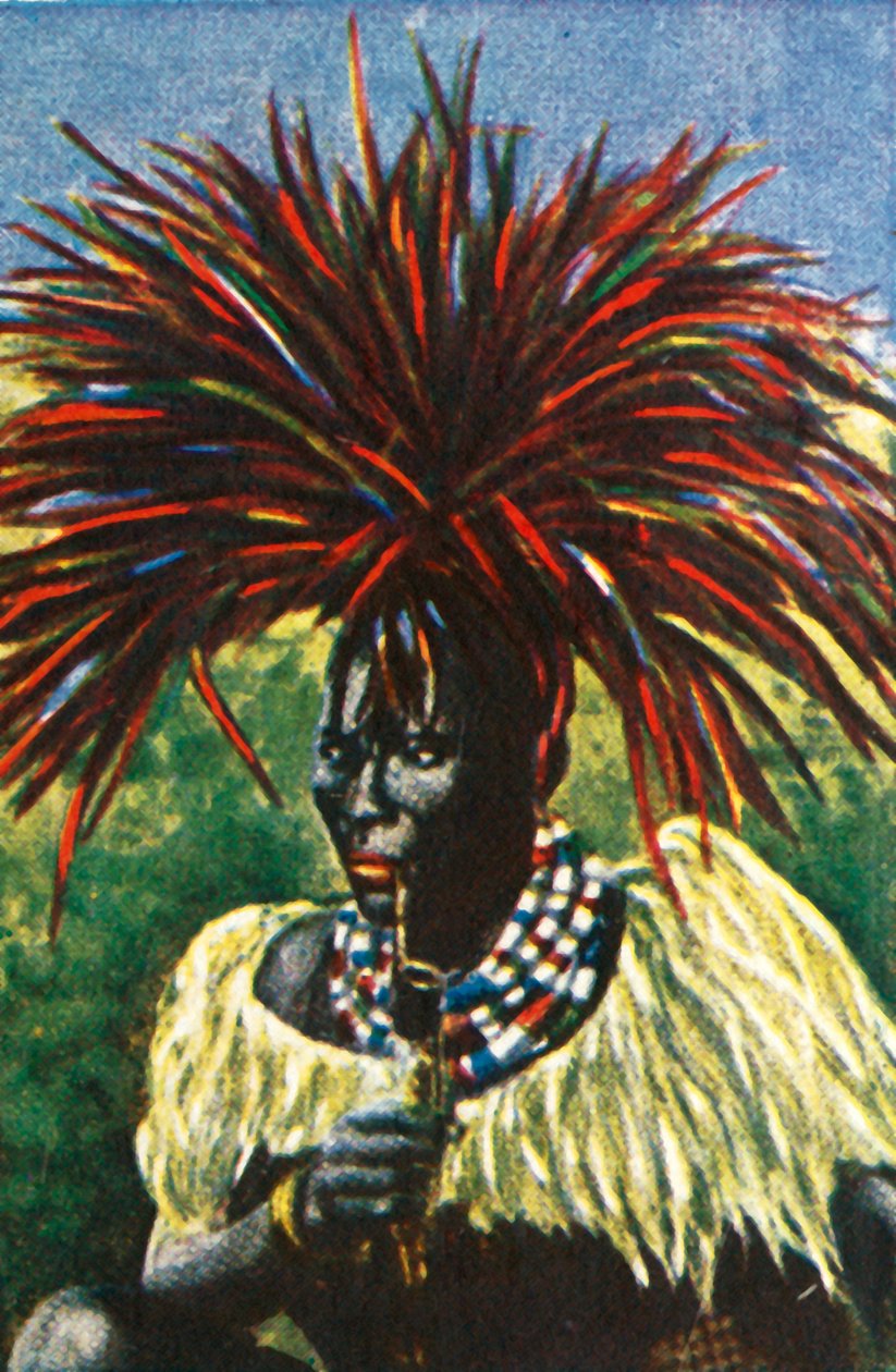 Szvázi férfi Dél-Afrikából, 1928. alkotó: Unbekannt