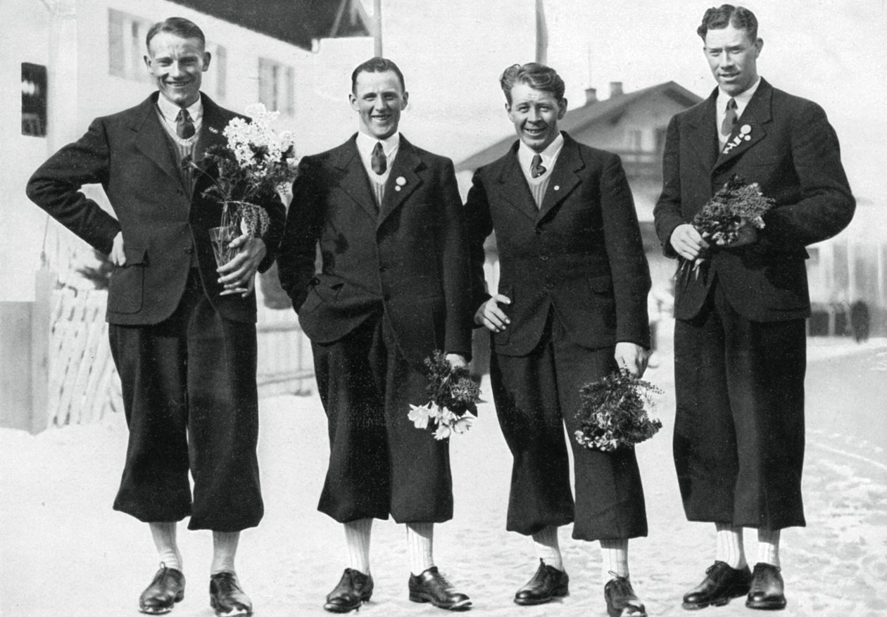 Svéd sífutó-válogatott, Téli Olimpiai Játékok, Garmisch-Partenkirchen, Németország, 1936 alkotó: Unbekannt