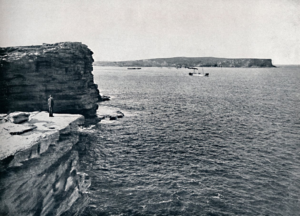 Sydney Heads, a Gap at Watsons Bay, 1900. alkotó: Unbekannt