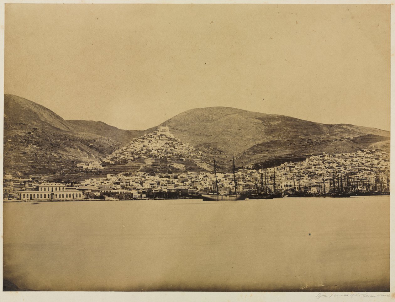 Syros, a Levant Trade központja, c. 1850-es évek. alkotó: Unbekannt