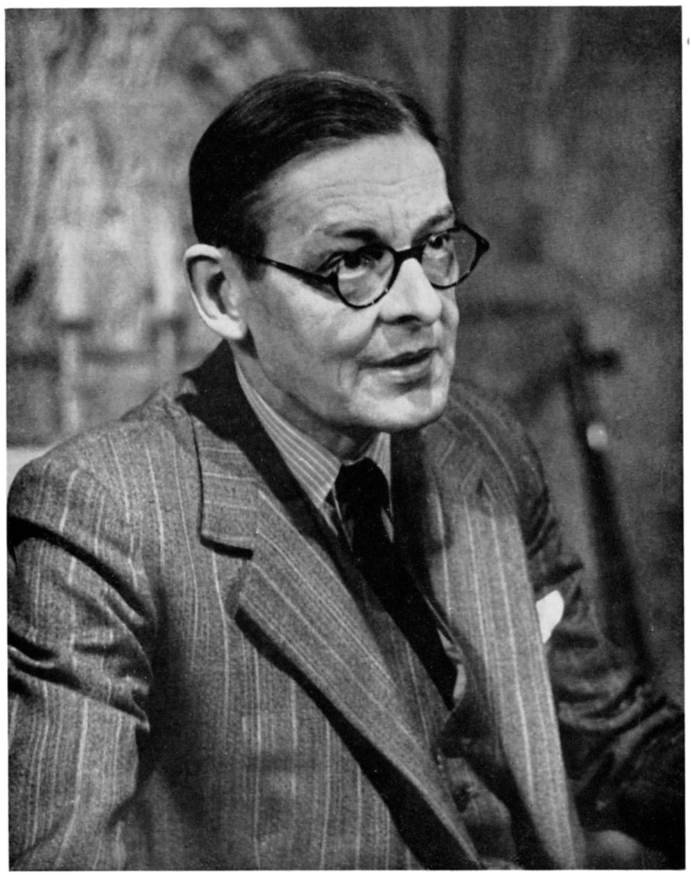 TS Eliot, amerikai születésű brit költő drámaíró és kritikus, az 1950-es évek alkotó: Unbekannt