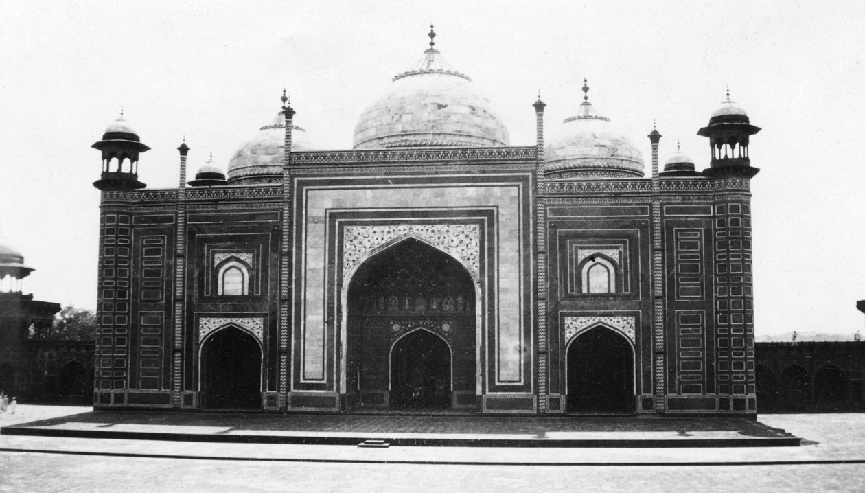 Taj Mahal mecset vagy mecset, Agra, India, 1916-1917 alkotó: Unbekannt