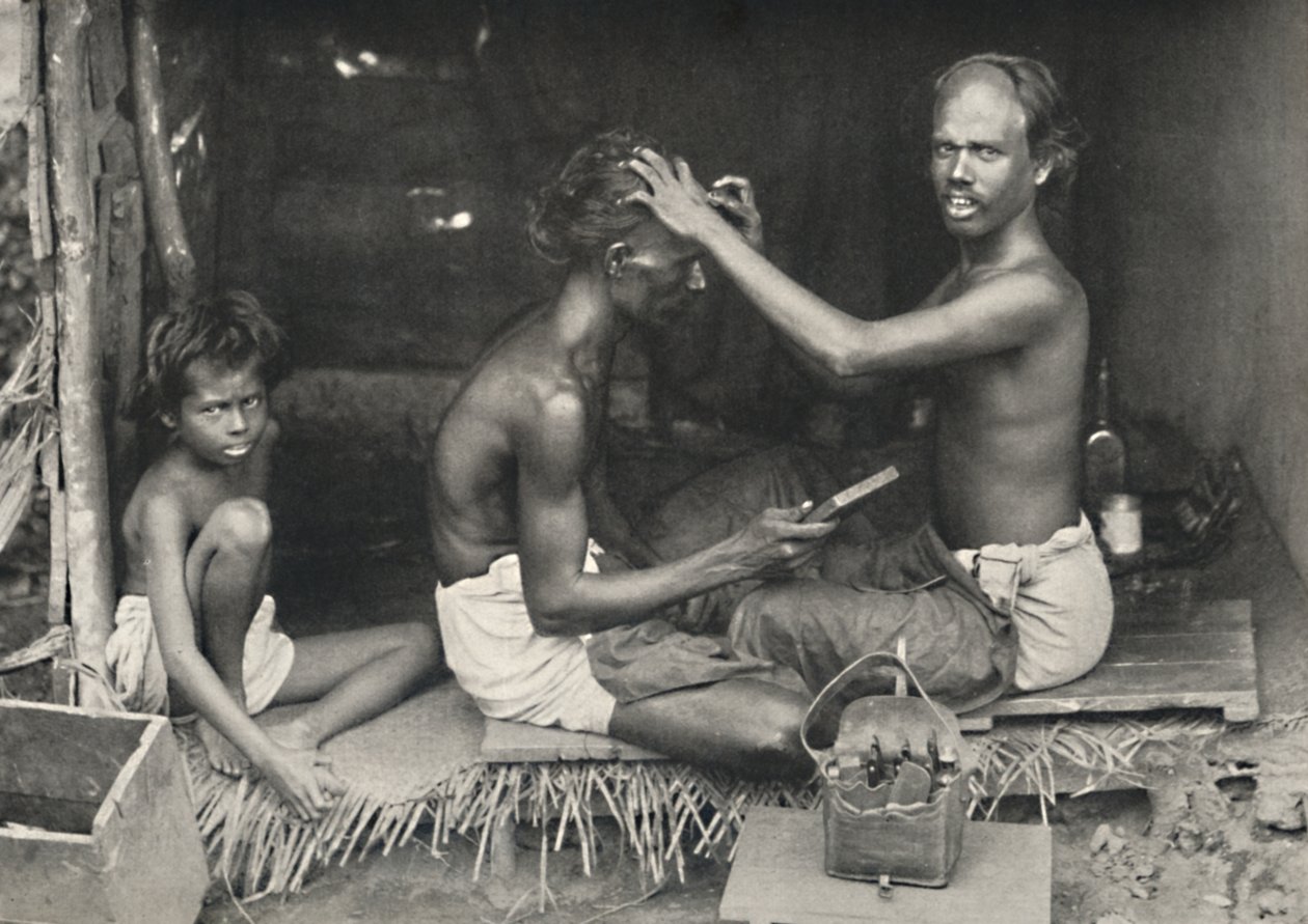 Tamulischer Barbier, 1926 alkotó: Unbekannt