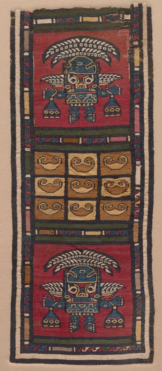 Gobelintöredék, 700-1370-es évek. alkotó: Unbekannt