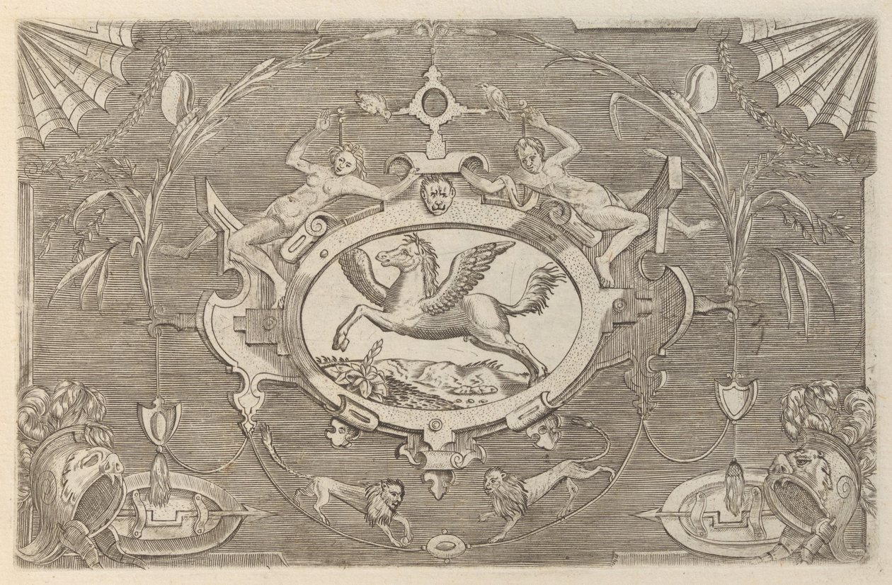 Különféle és szeszélyes találmányok plakettek és egyéb dísztárgyak Kartuszok és egyéb dísztárgyak o ..., 1773. alkotó: Unbekannt