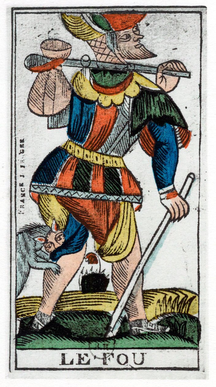 A Bolond Tarot kártyája, Jergot Tarot, 17. század. alkotó: Unbekannt