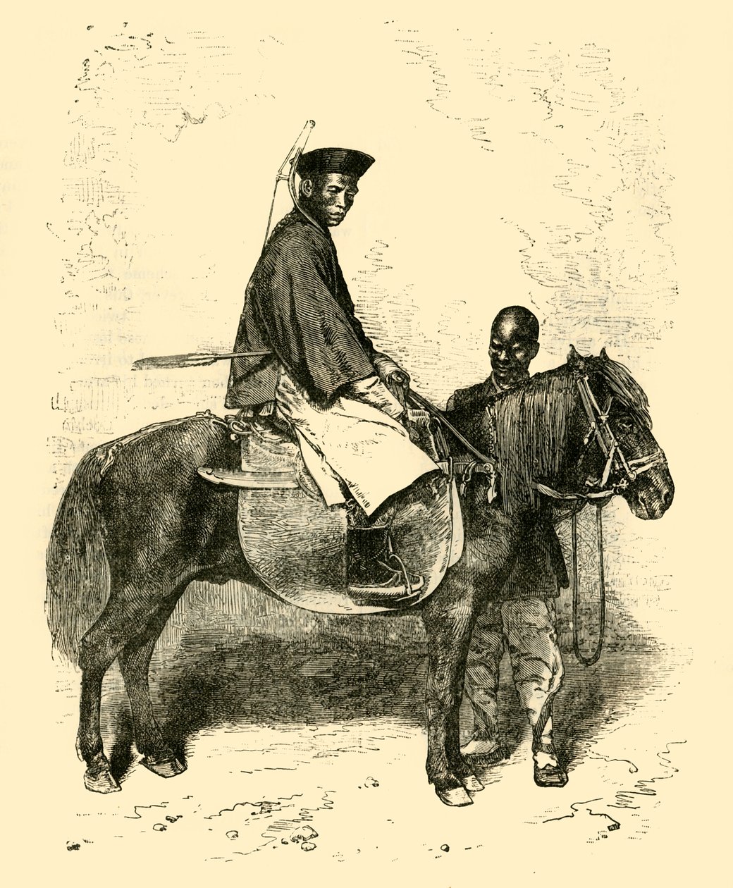 tatár lovas katona, 1890. alkotó: Unbekannt