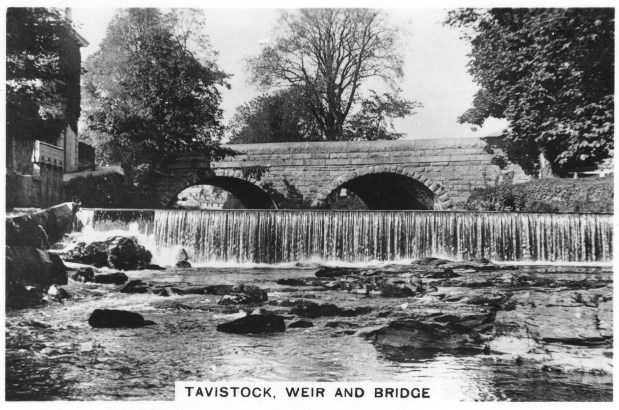 Tavistock, gát és híd, 1937 alkotó: Unbekannt