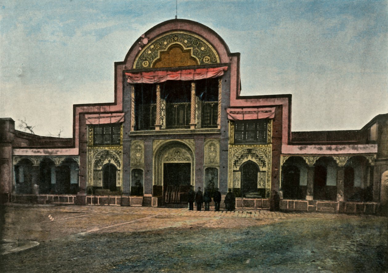 Teherán. Porte Du Palais Du Schah, a sah palota kapuja - Teherán, 1900. alkotó: Unbekannt