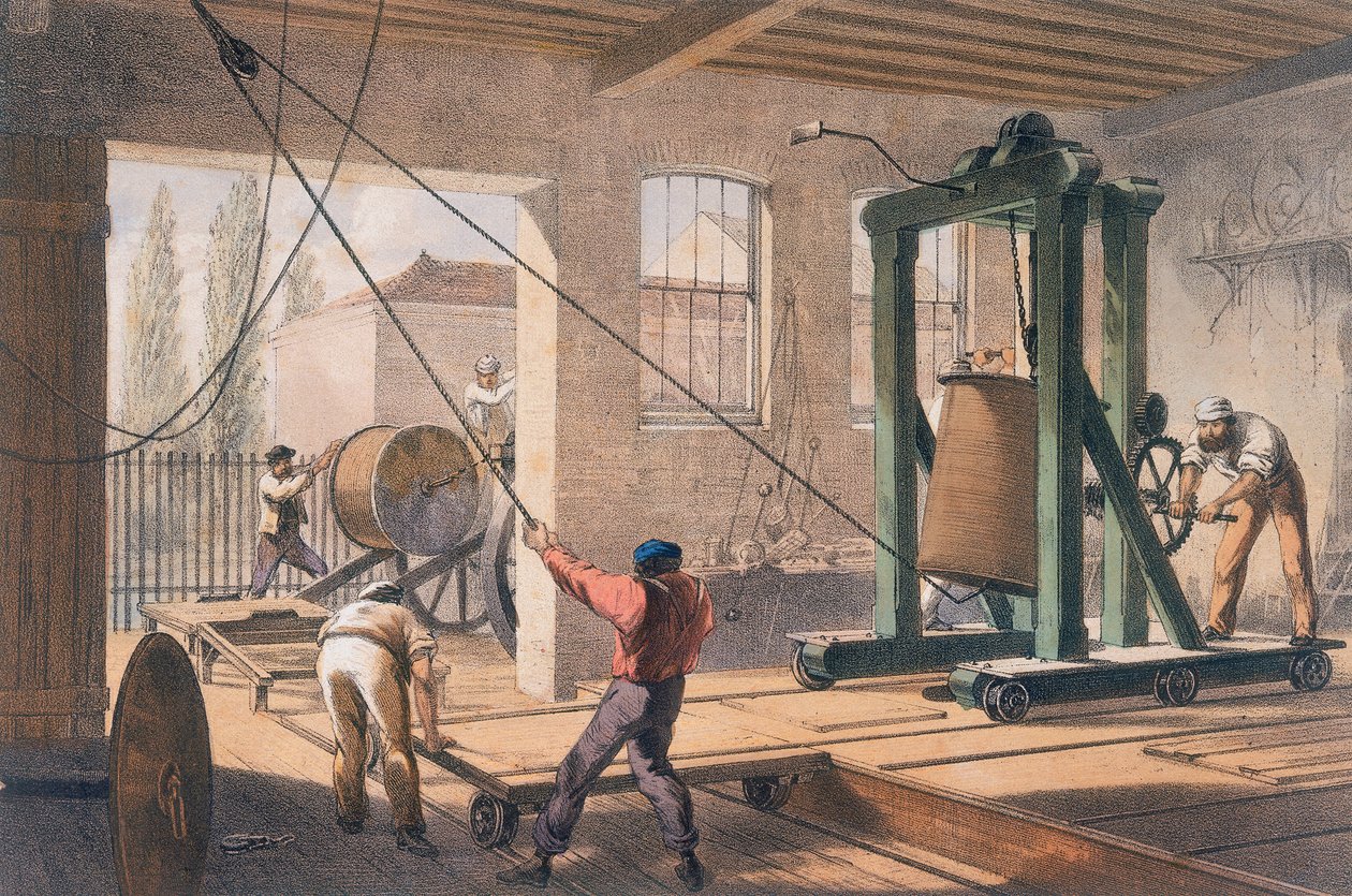 Távíróvezeték a Greenwichi gyárban, c1865 alkotó: Unbekannt