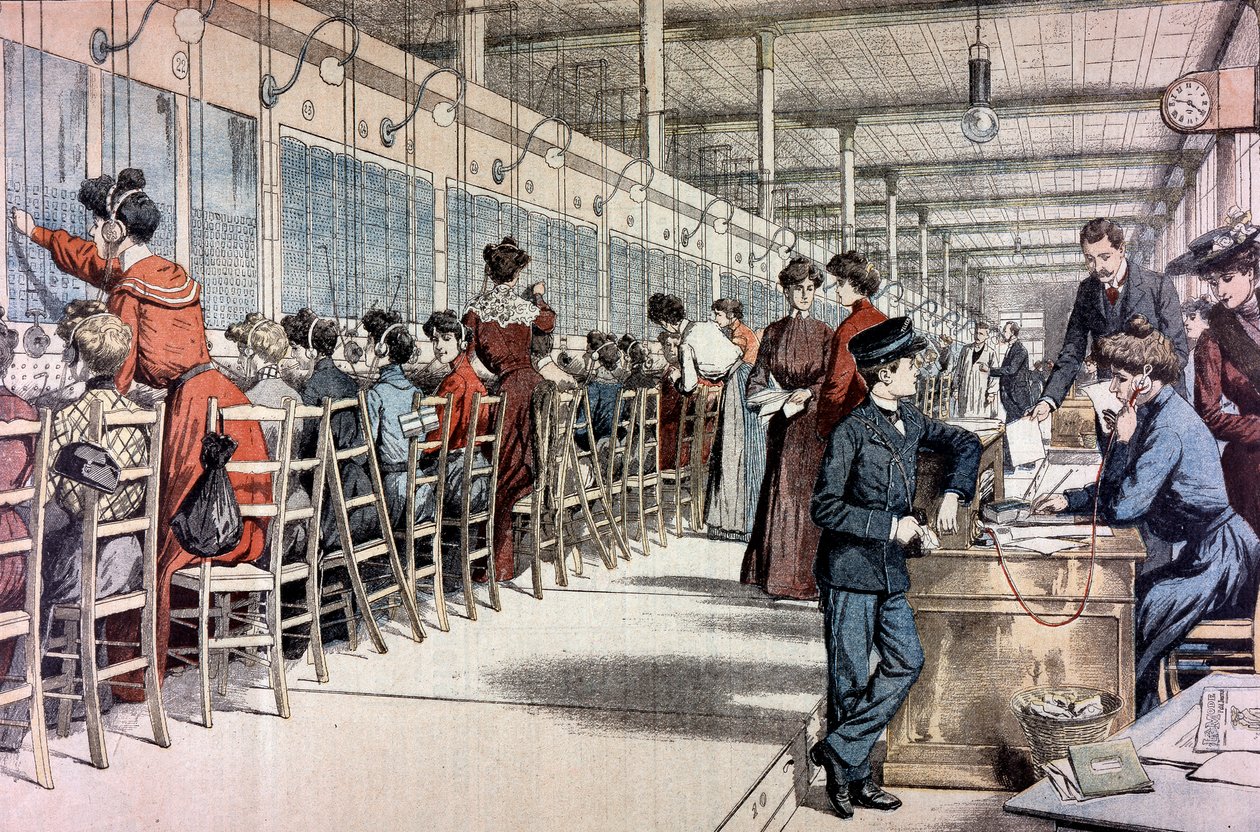 Telefonközpont, Párizs, 1904 alkotó: Unbekannt
