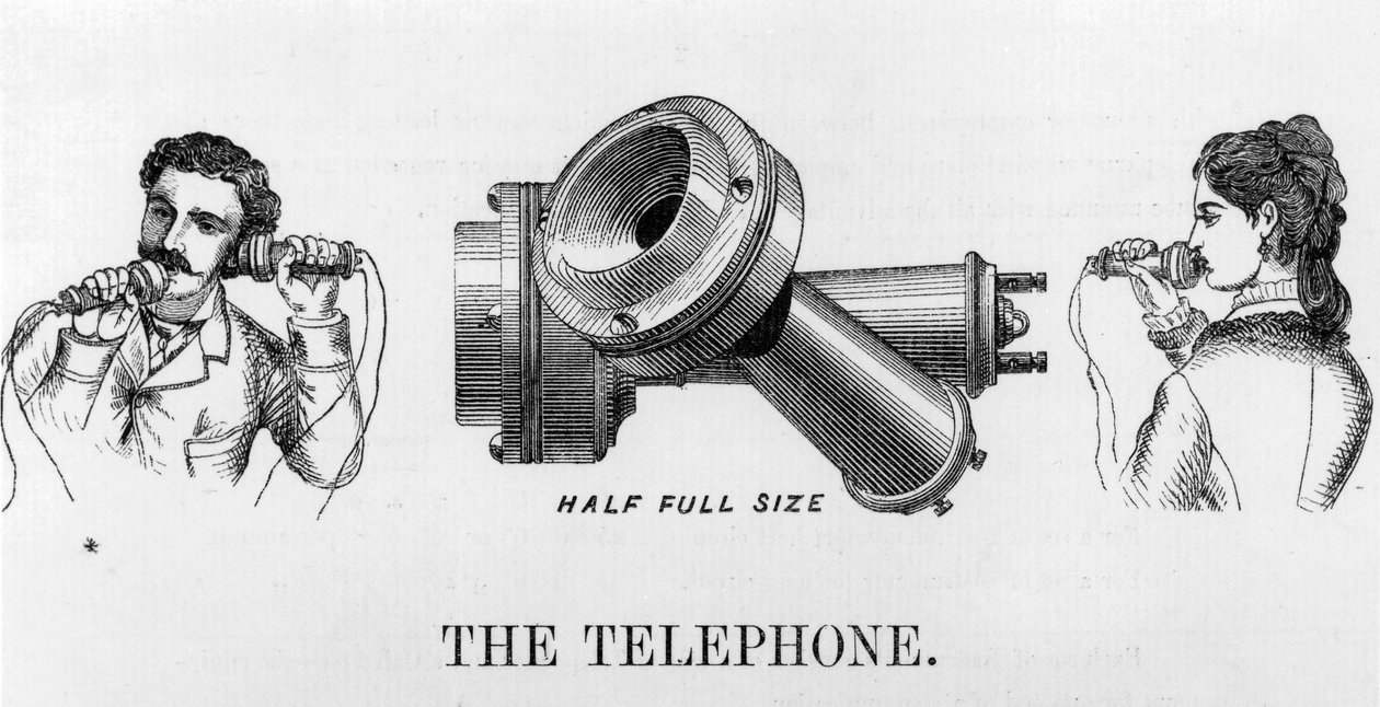Telefonálás, Telefonok Telefonhirdetés alkotó: Unbekannt