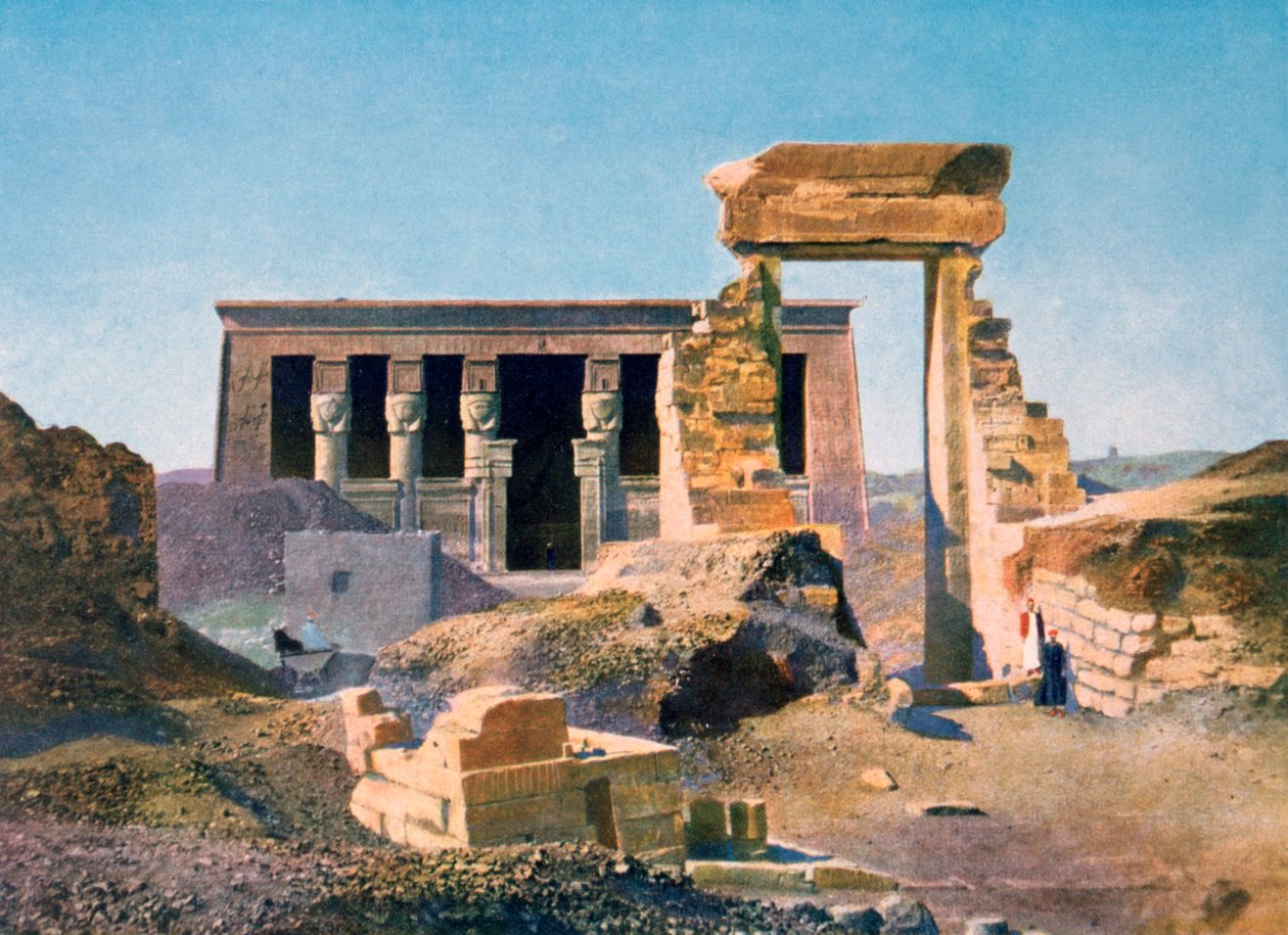Hathor temploma, Dendera, Egyiptom, XX. század alkotó: Unbekannt