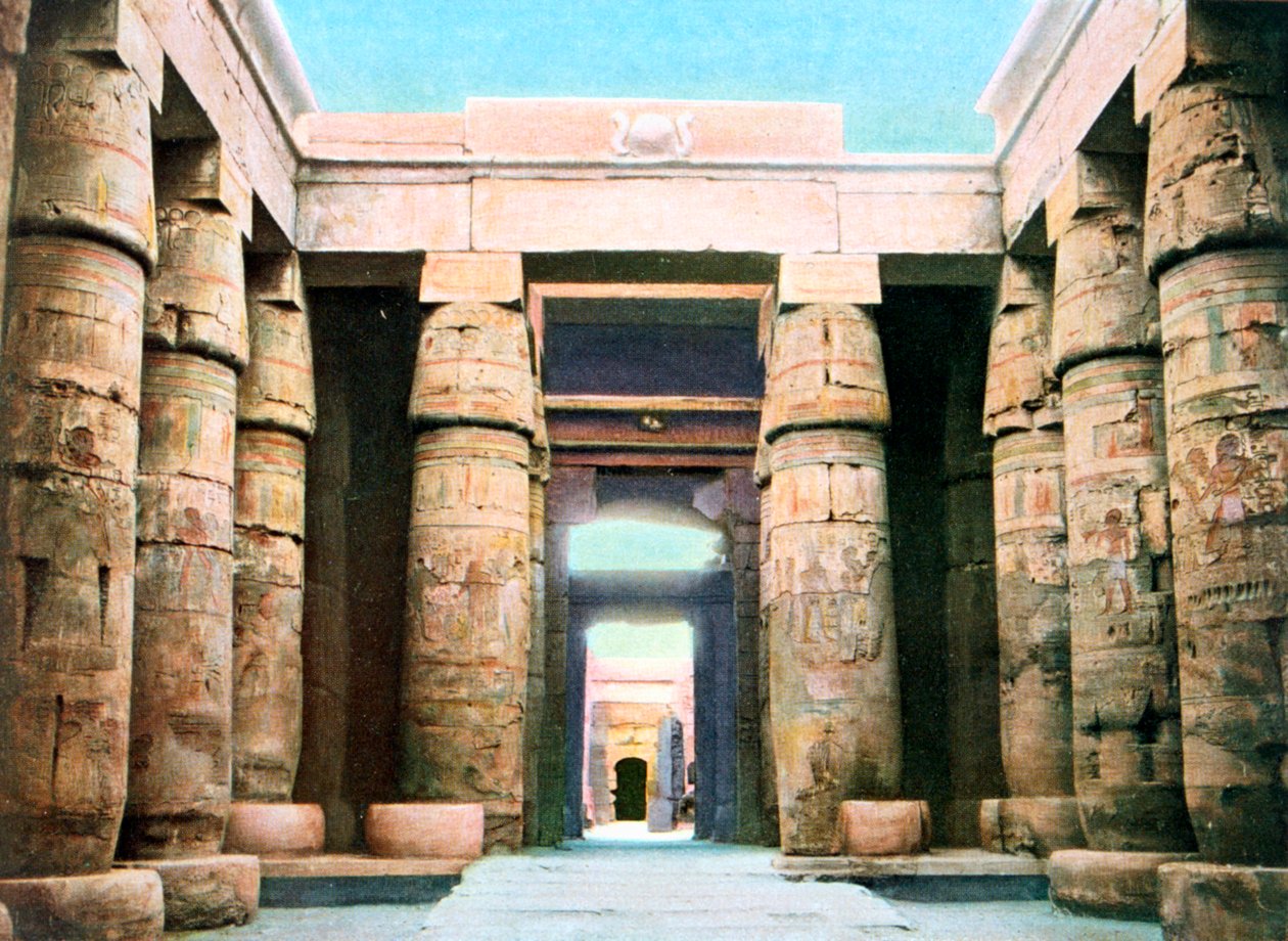 Khonsu temploma, Karnak, Luxor, Egyiptom, XX. század alkotó: Unbekannt