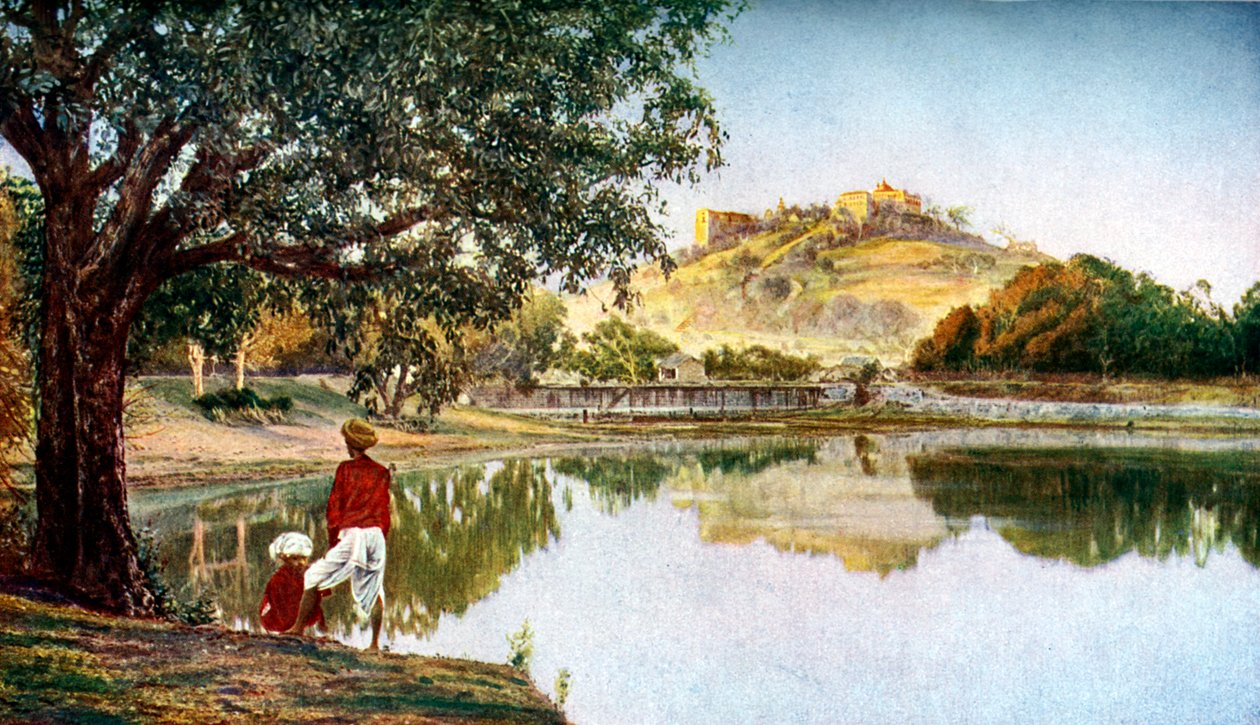 Templom Parvati istennőnek, Siva feleségének, Punétól délnyugatra, Maharashtra, India, 1924 alkotó: Unbekannt