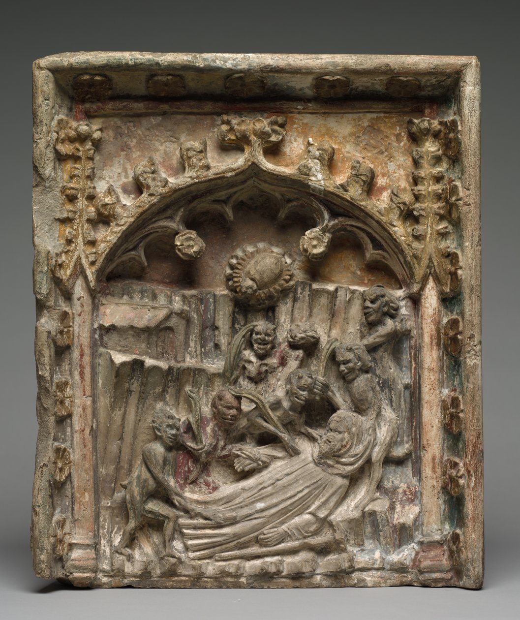 Egyiptomi Szent Antal megkísértése, c. 1400-as évek. alkotó: Unbekannt