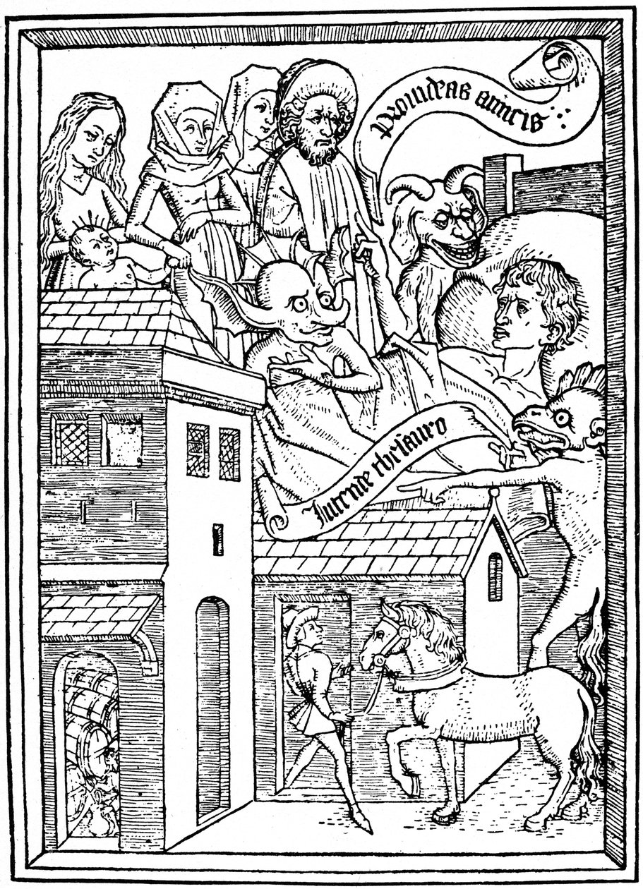 Kísértés a kapzsiságra, c1465, 1964. alkotó: Unbekannt