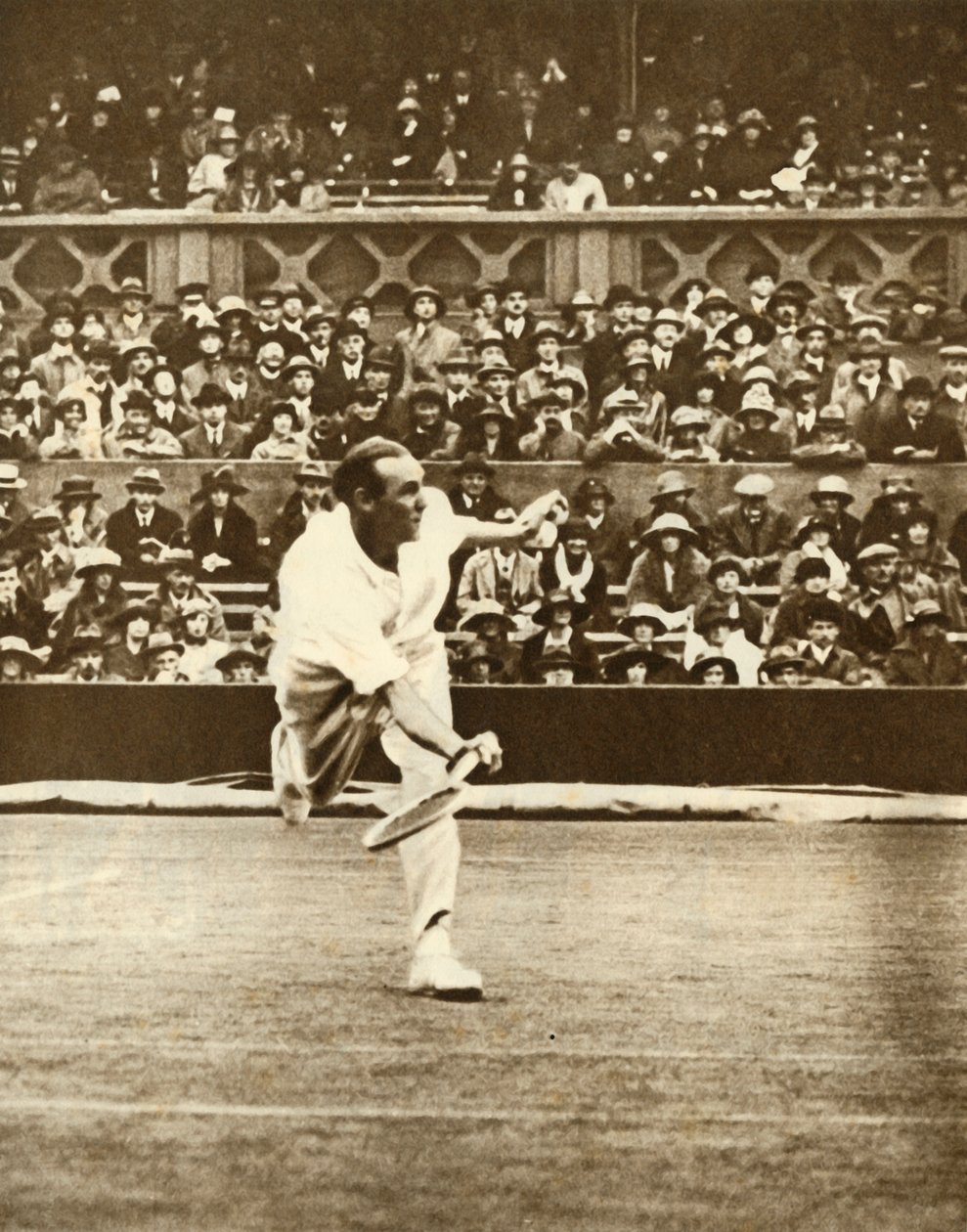 Teniszmérkőzés a Wimbledoni Center Courton, 1930-as évek, 1935. alkotó: Unbekannt