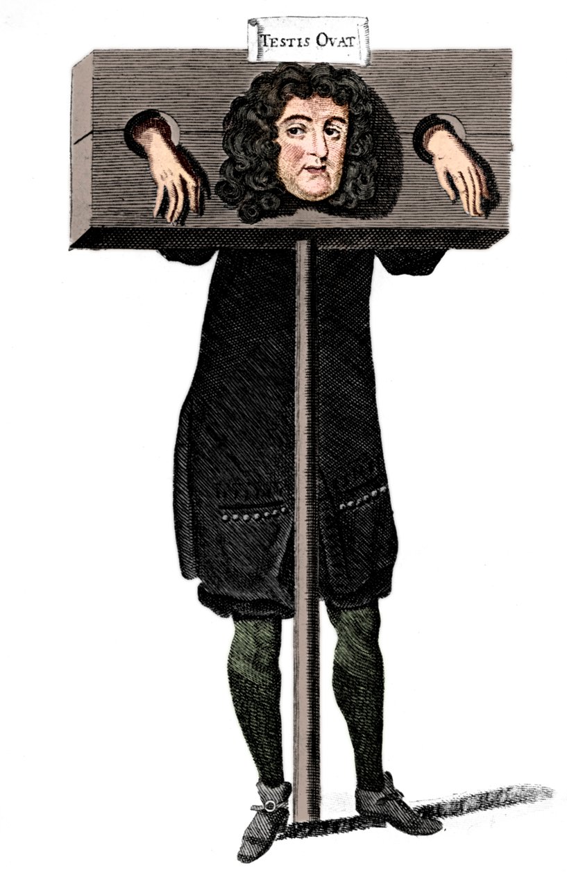 Testis Ovat, Titus Oates in the pillory, 17. század c1905 alkotó: Unbekannt